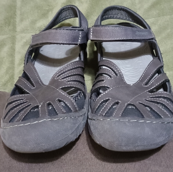 Hiking Sandals Closed Toe All Terrain Poppy J Sport By Jambu Women's Sz 9 Gray - Picture 5 of 11
